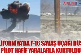 Kaliforniya'da F-16 Savaş Uçağı Düştü: Pilot Hafif Yaralarla Kurtuldu