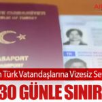 Karadağ’dan Türk Vatandaşlarına Vizesiz Seyahat Kararı: Süre 30 Günle Sınırlandı