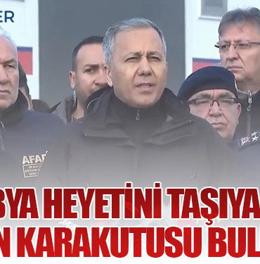 Libya Heyetini Taşıyan Uçağın Karakutusu Bulundu