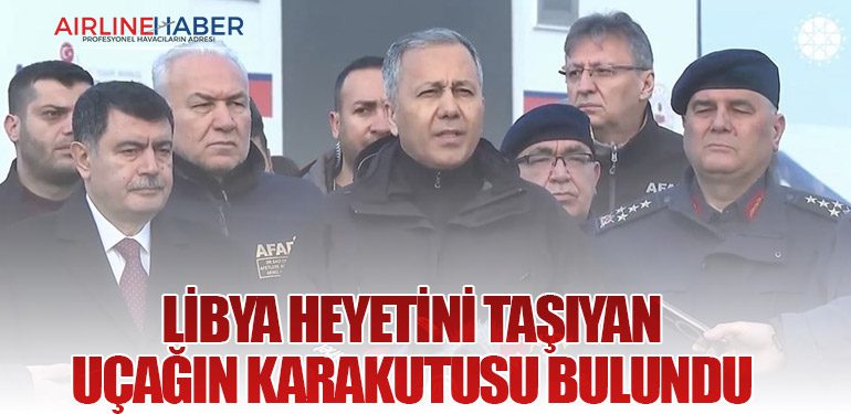 Libya Heyetini Taşıyan Uçağın Karakutusu Bulundu