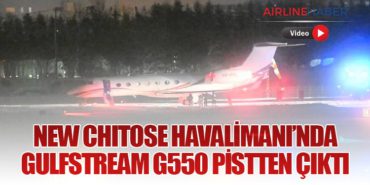 New Chitose Havalimanı’nda Gulfstream G550 Pistten Çıktı