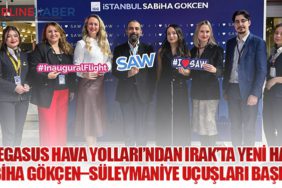 Pegasus Hava Yolları’ndan Irak’ta Yeni Hat: Sabiha Gökçen–Süleymaniye Uçuşları Başladı