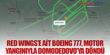 Red Wings’e Ait Boeing 777, Motor Yangınıyla Domodedovo’ya Döndü