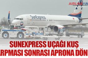 SunExpress uçağı kuş çarpması sonrası aprona döndü