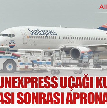 SunExpress uçağı kuş çarpması sonrası aprona döndü