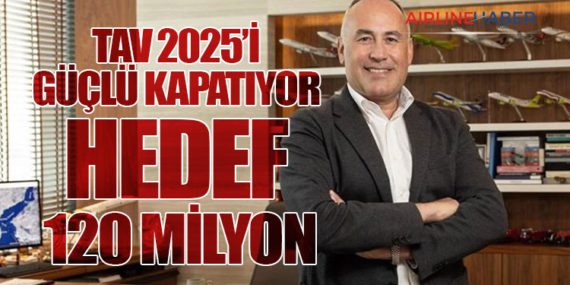 TAV 2025’i Güçlü Kapatıyor: Hedef 120 Milyon
