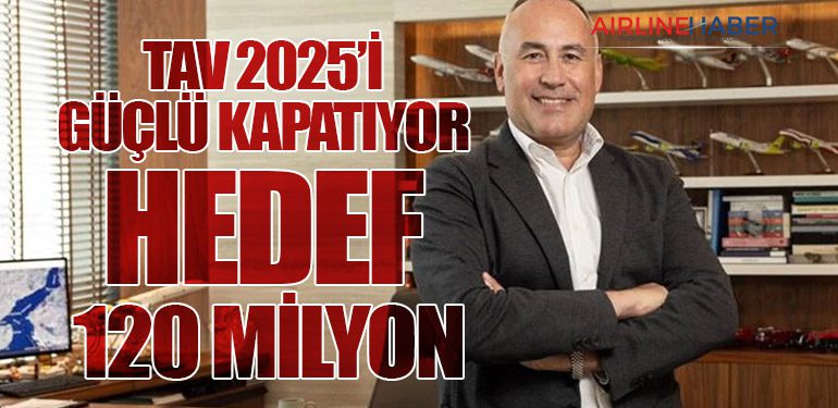 TAV 2025’i Güçlü Kapatıyor: Hedef 120 Milyon