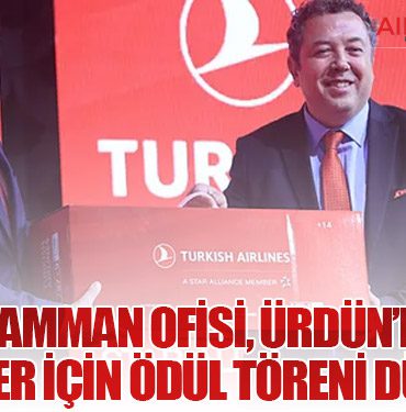 THY Amman Ofisi, Ürdün’deki Acenteler İçin Ödül Töreni Düzenledi