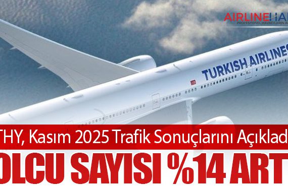 THY, Kasım 2025 Trafik Sonuçlarını Açıkladı: Yolcu Sayısı %14 Arttı