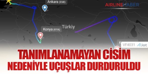 Tanımlanamayan Cisim Nedeniyle Uçuşlar Durduruldu