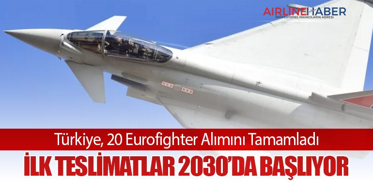 Türkiye, 20 Eurofighter Alımını Tamamladı: İlk Teslimatlar 2030’da Başlıyor