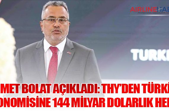 Ahmet Bolat Açıkladı: THY’den Türkiye Ekonomisine 144 Milyar Dolarlık Hedef