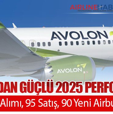 Avolon’dan Güçlü 2025 Performansı: 168 Uçak Alımı, 95 Satış, 90 Yeni Airbus Siparişi