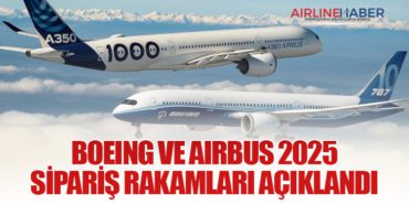 Boeing ve Airbus 2025 Sipariş Rakamları Açıklandı