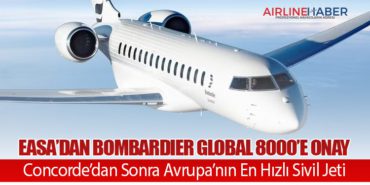 EASA’dan Bombardier Global 8000’e Onay: Concorde’dan Sonra Avrupa’nın En Hızlı Sivil Jeti