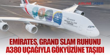 Emirates, Grand Slam ruhunu A380 uçağıyla gökyüzüne taşıdı