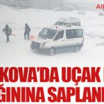 Moskova’da Uçak Kar Yığınına Saplandı