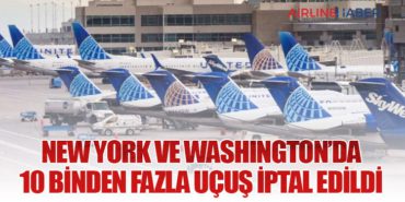 New York ve Washington’da 10 Binden Fazla Uçuş İptal Edildi