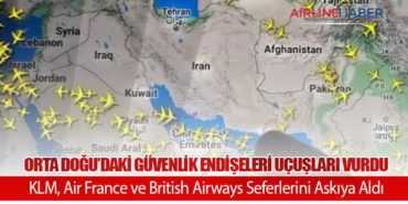 Orta Doğu’daki Güvenlik Endişeleri Uçuşları Vurdu: KLM, Air France ve British Airways Seferlerini Askıya Aldı