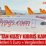 Pegasus’tan Kuzey Kıbrıs Kampanyası: Uçak Biletleri 5 Euro + Vergilerden Başlıyor