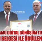 SHGM “Kamu Dijital Dönüşüm Zirvesi”nde Başarı Belgesi ile Ödüllendirildi