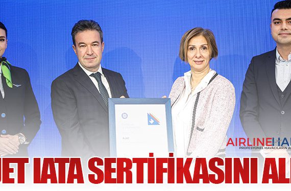 AJet IATA Sertifikasını Aldı