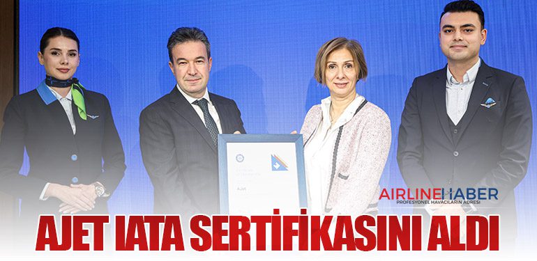AJet IATA Sertifikasını Aldı