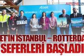 AJet’in İstanbul – Rotterdam seferleri başladı