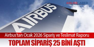Airbus’tan Ocak 2026 Sipariş ve Teslimat Raporu: Toplam Sipariş 25 Bini Aştı