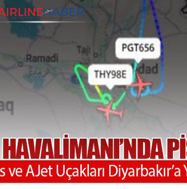 Bağdat Havalimanı’nda Pist Krizi: THY, Pegasus ve AJet Uçakları Diyarbakır’a Yönlendirildi