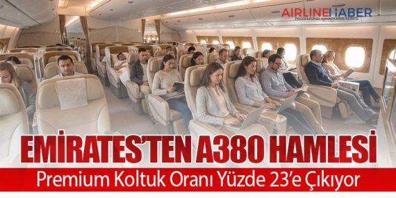 Emirates’ten A380 Hamlesi: Premium Koltuk Oranı Yüzde 23’e Çıkıyor