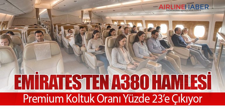 Emirates’ten A380 Hamlesi: Premium Koltuk Oranı Yüzde 23’e Çıkıyor
