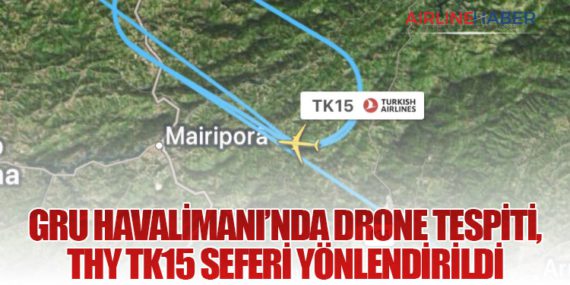 GRU Havalimanı’nda Drone Tespiti, THY TK15 Seferi Yönlendirildi