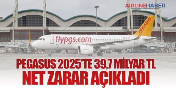 Pegasus 2025’te 39,7 Milyar TL Net Zarar Açıkladı