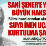 Sani Şener’e yapılan büyük haksızlık! Bilim insanlarından akılcı öneriler. Suya inen uçaktan kurtulma şansı (2)