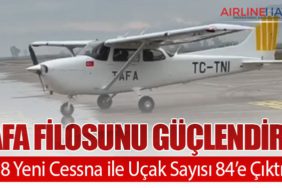 TAFA Filosunu Güçlendirdi: 8 Yeni Cessna ile Uçak Sayısı 84’e Çıktı