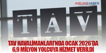 TAV Havalimanları’nda Ocak 2026’da 6,9 Milyon Yolcuya Hizmet Verildi