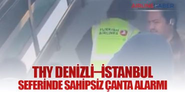 THY Denizli–İstanbul seferinde sahipsiz çanta alarmı