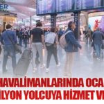Türkiye Havalimanlarında Ocak Ayında 17,8 Milyon Yolcuya Hizmet Verildi