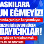 %14 ‘lük zamma kuzu gibi boyun büken Kabadayıcıklar!