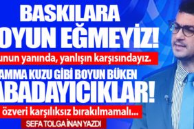 %14 ‘lük zamma kuzu gibi boyun büken Kabadayıcıklar!