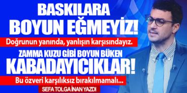 Zamma kuzu gibi boyun büken Kabadayıcıklar!