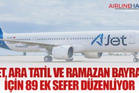 AJet, Ara Tatil ve Ramazan Bayramı İçin 89 Ek Sefer Düzenliyor