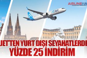 AJet’ten Yurt Dışı Seyahatlerde Yüzde 25 İndirim