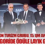 Corendon Turizm Grubu, 15. QM Awards’ta iki kategoride ödüle layık görüldü