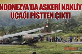 Endonezya’da Askeri Nakliye Uçağı Pistten Çıktı