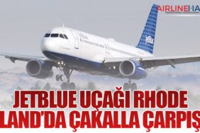JetBlue Uçağı Rhode Island’da Çakalla Çarpıştı