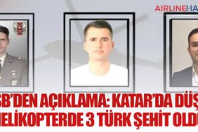 MSB’den Açıklama: Katar’da düşen helikopterde 3 Türk şehit oldu