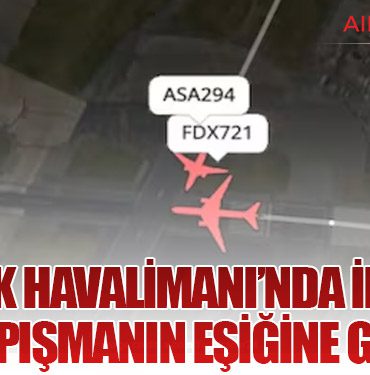 Newark Havalimanı’nda İki Uçak Çarpışmanın Eşiğine Geldi
