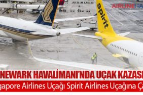 Newark Havalimanı’nda Uçak Kazası: Singapore Airlines Uçağı Spirit Airlines Uçağına Çarptı